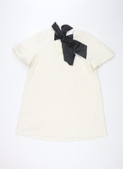Marks and Spencer Women Ivory Shift Dress Size 14