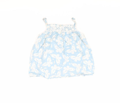 Baby Boden Blue Girls Butterfly Tank Top 2-3 Years