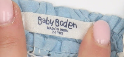 Baby Boden Blue Girls Butterfly Tank Top 2-3 Years