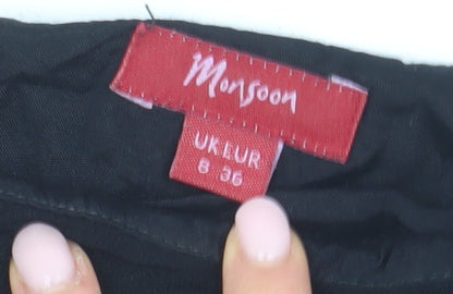 Monsoon Women's Black Purple Shift Dress Size 8