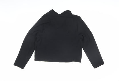 Zara Women's Black Cowl Neck Blouse L