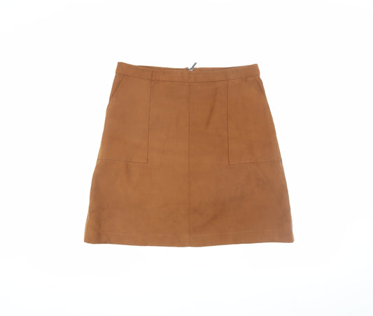 Oasis Women’s Brown Short Pencil Skirt Size 12