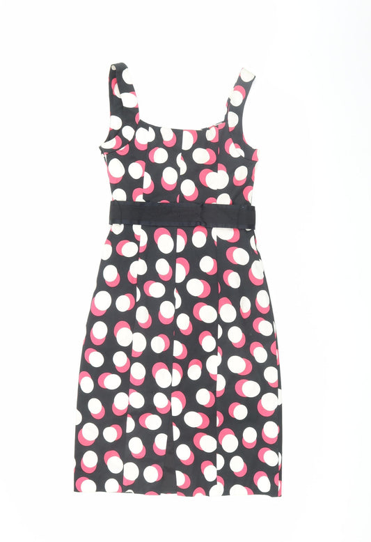 Coast Women's Multicoloured Polka Dot Pencil Dress Size 10