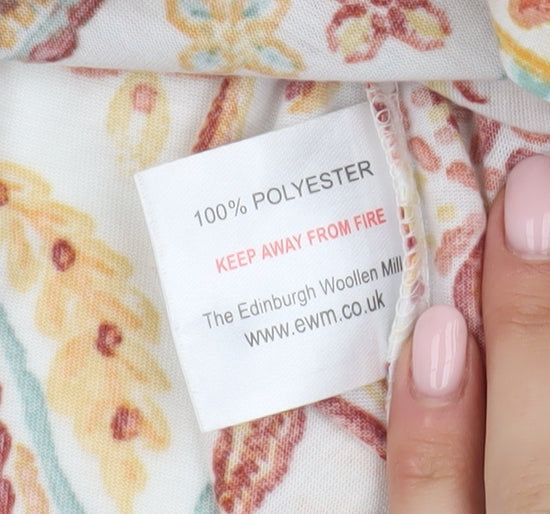 ISLE Women's Multicoloured Floral T-Shirt, M, Summer Casual