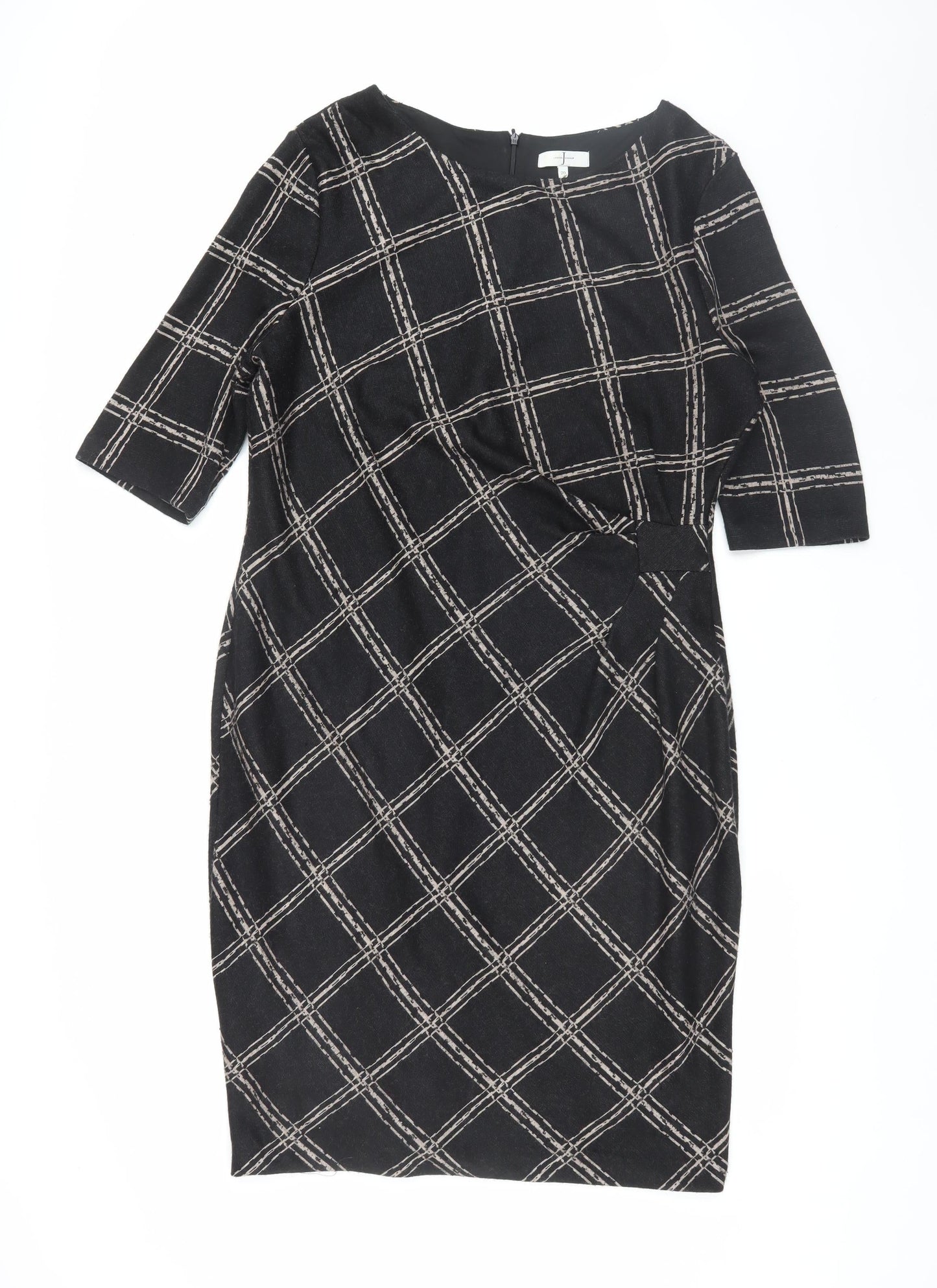 Jasper Conran Women’s Black Check Sheath Dress Size 20