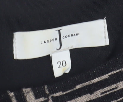Jasper Conran Women’s Black Check Sheath Dress Size 20