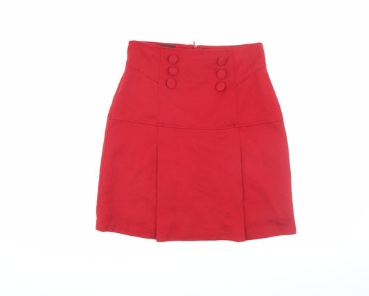 Marks & Spencer Women's Red Knee Length Pencil Skirt