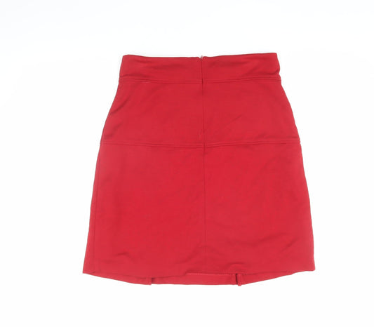 Marks & Spencer Women's Red Knee Length Pencil Skirt