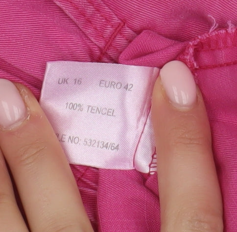 Ann Harvey Pink Women's Skirt, Size 16, Regular Fit