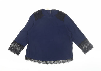 Womens UK Size 14 Monsoon Blue  Blouse