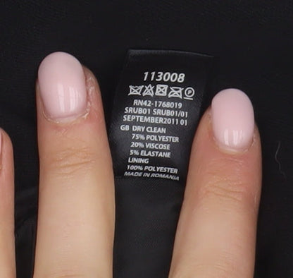 Monsoon Women's Black Beige Knee Length Pencil Skirt Size 10