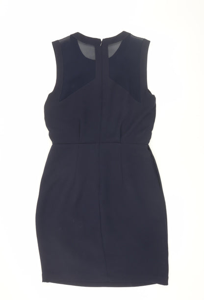 Whistles Women’s Black Sleeveless Sheath Dress - Size 8