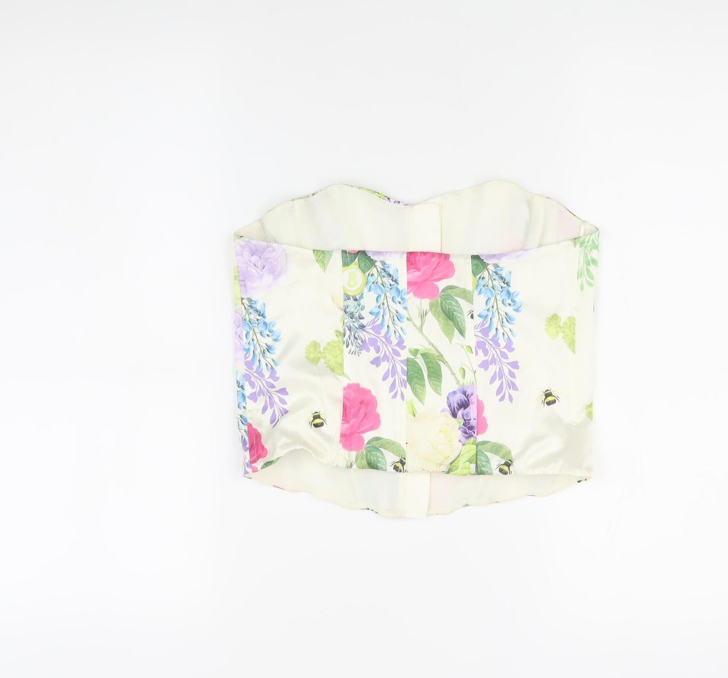 Bridgerton Women's Multicoloured Cropped Floral Top S