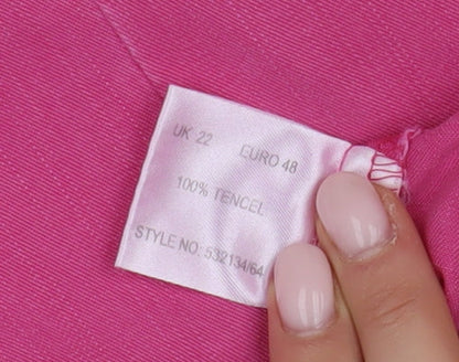 Ann Harvey Women's Pink Flare Plus Size Skirt