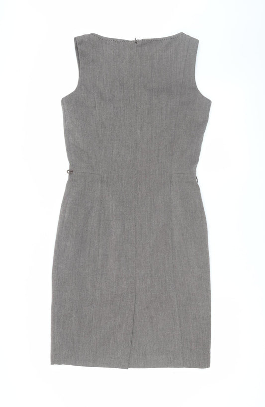 Next Women's Grey Sheath Dress Size 8