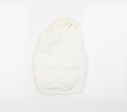 Womens UK Size XS Zara Ivory Basic Blouse