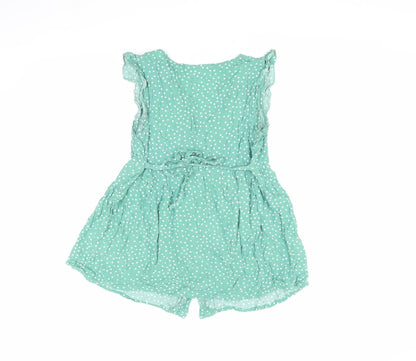 Womens UK Size S JoJo Maman Bébé Green Tunic Blouse