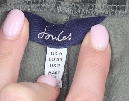 Womens UK Size 6 Joules Slim Fit Skinny Green Trousers