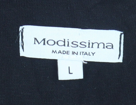 Modissima Women's Black Midi A-Line Dress L