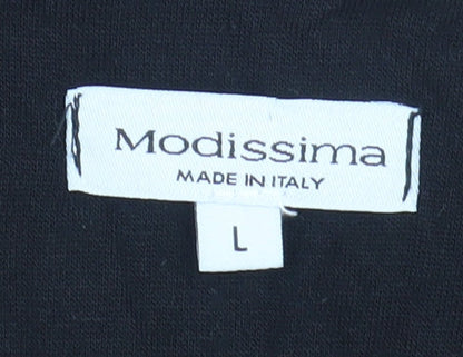 Modissima Women's Black Midi A-Line Dress L