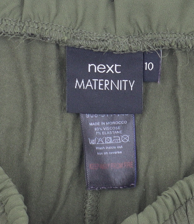 Next Green Maternity Shorts - Size 10, Casual Fit