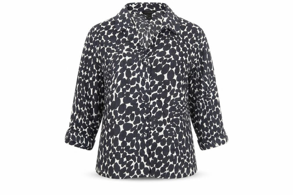 Womens UK Size L Anne Carson Black Basic Blouse
