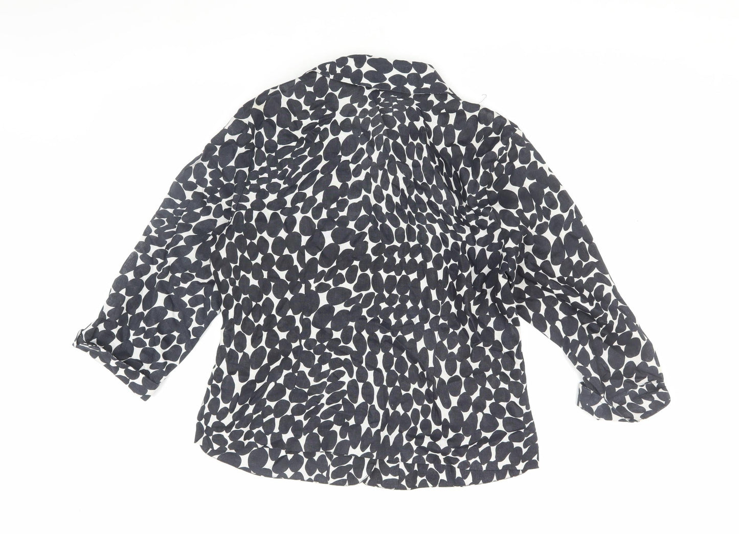 Womens UK Size L Anne Carson Black Basic Blouse