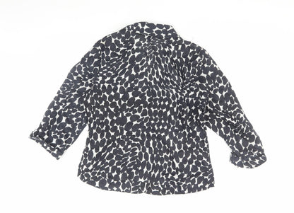 Womens UK Size L Anne Carson Black Basic Blouse