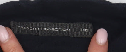 French Connection Boys Blue Long Sleeve Logo T-Shirt, 11-12 Years