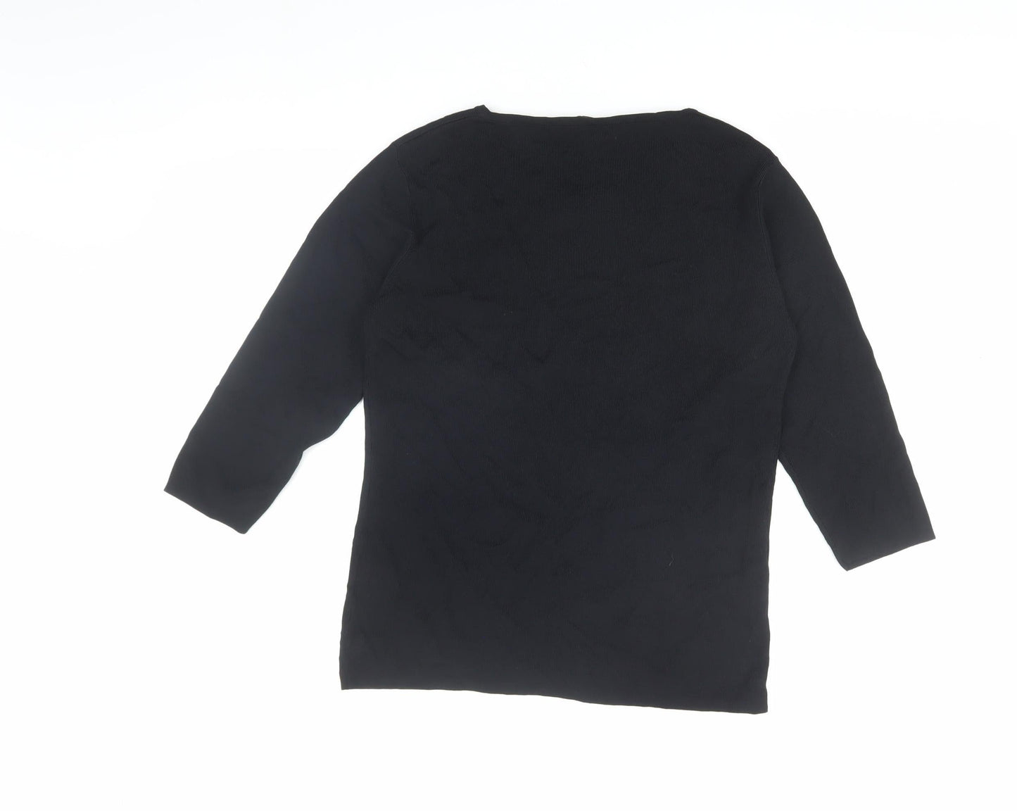 Womens UK Size L Donna Lewis Black Knit Tunic