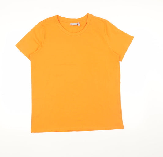 Womens UK Size M Fransa Orange Basic T-Shirt
