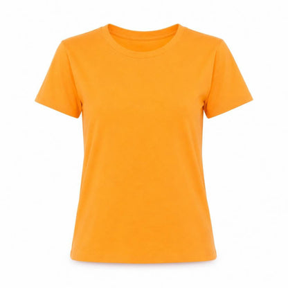 Womens UK Size M Fransa Orange Basic T-Shirt
