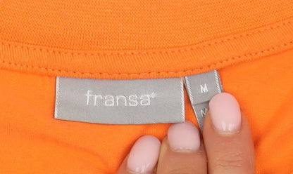 Womens UK Size M Fransa Orange Basic T-Shirt