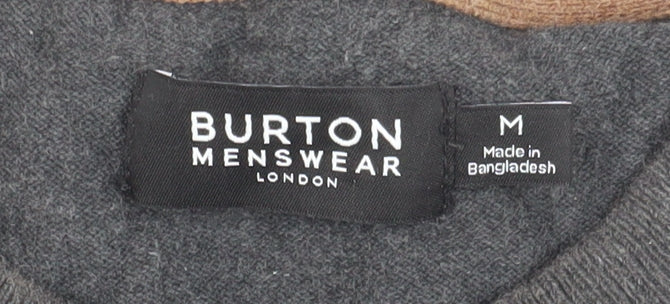Burton Menswear Grey Pullover Jumper - M