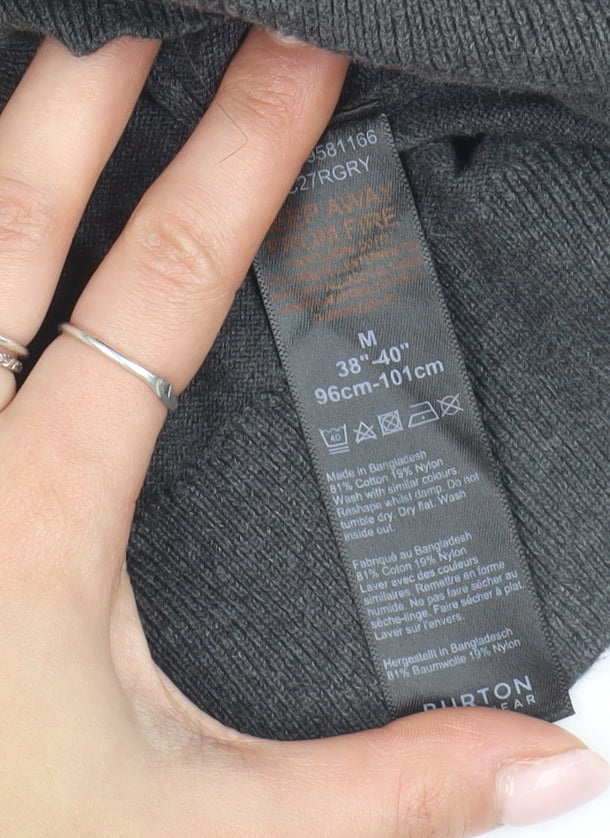 Burton Menswear Grey Pullover Jumper - M