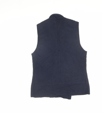 Womens UK Size 10 Betty Barclay Blue Vest Jumper