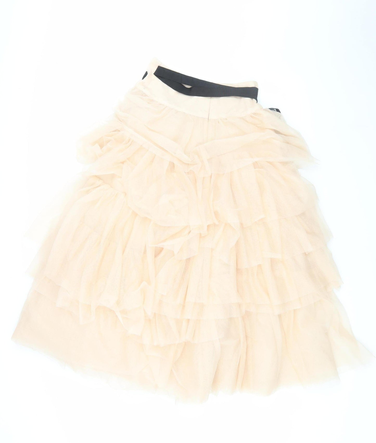 ASOS Women's Beige Tutu Skirt Size 8 Party Ruffle