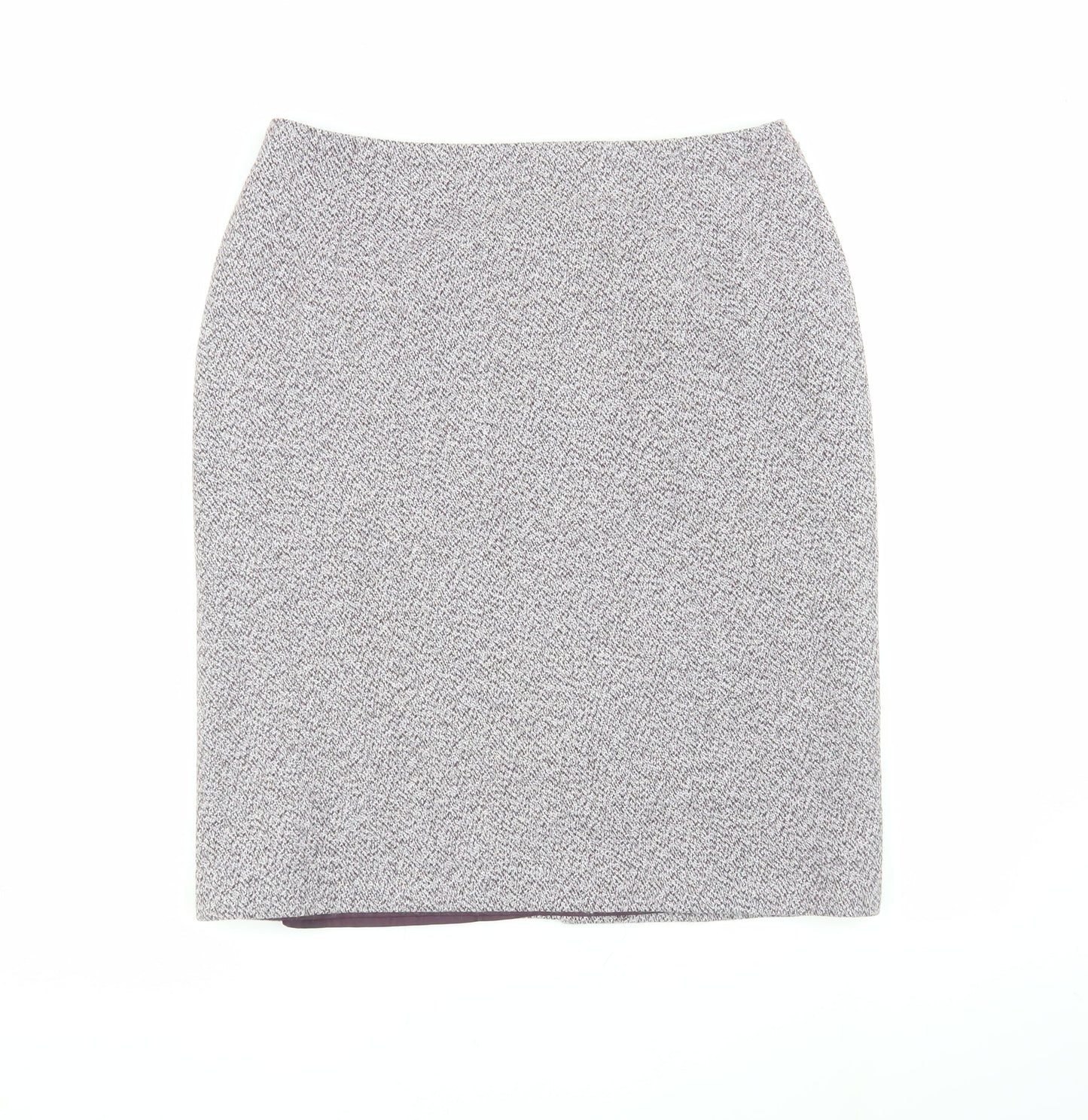 EASTEX Women's Grey Herringbone Pencil Skirt Size 14