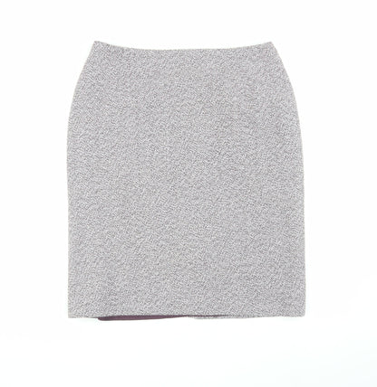 EASTEX Women's Grey Herringbone Pencil Skirt Size 14