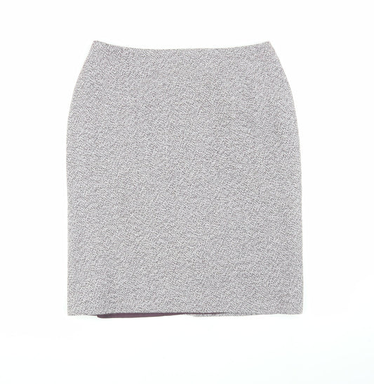 EASTEX Women's Grey Herringbone Pencil Skirt Size 14