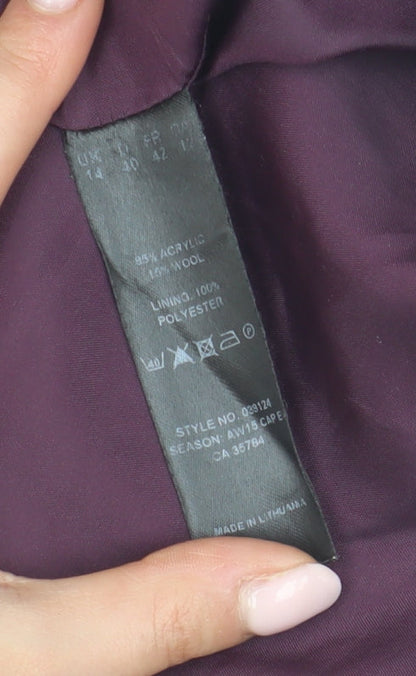 EASTEX Women's Grey Herringbone Pencil Skirt Size 14