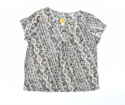 Ruby Rd. Women's Multicoloured Geometric Blouse