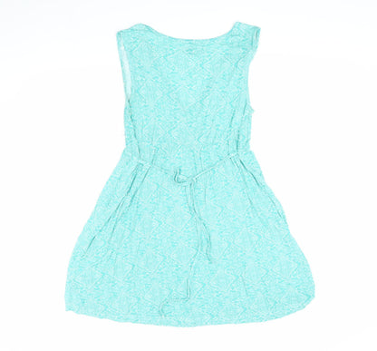 Saltrock Women's Green Paisley V-Neck Dress Size 12