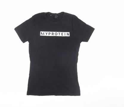 Myprotein Men's Black Crew Neck T-Shirt, Size S