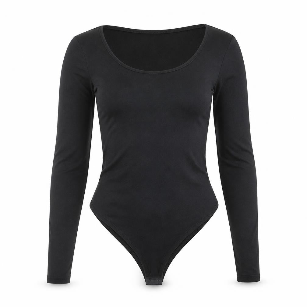 Womens UK Size XS Brave Soul One-Piece Black Bodysuit