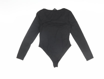 Brave Soul Women's Black Bodysuit in XS Slim Fit