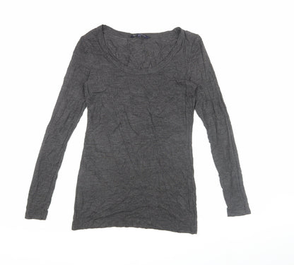 Womens UK Size L French Connection Grey Basic T-Shirt