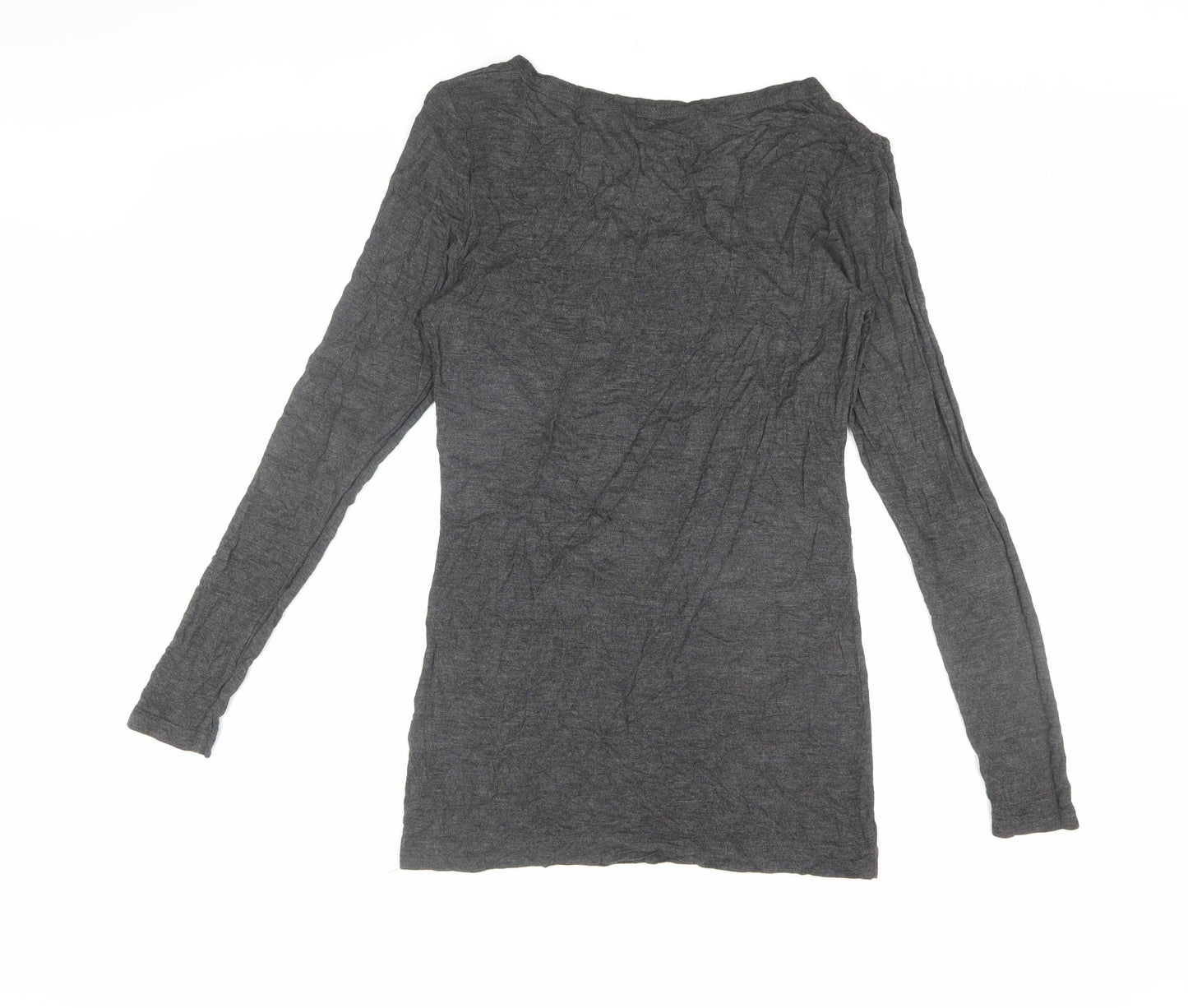Womens UK Size L French Connection Grey Basic T-Shirt