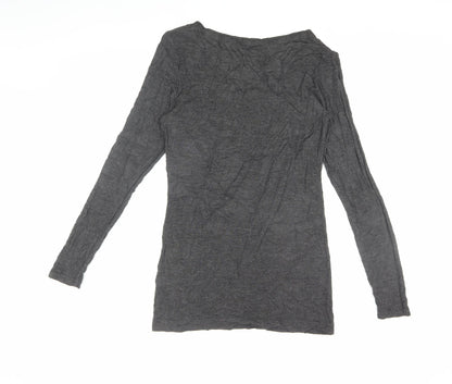 Womens UK Size L French Connection Grey Basic T-Shirt