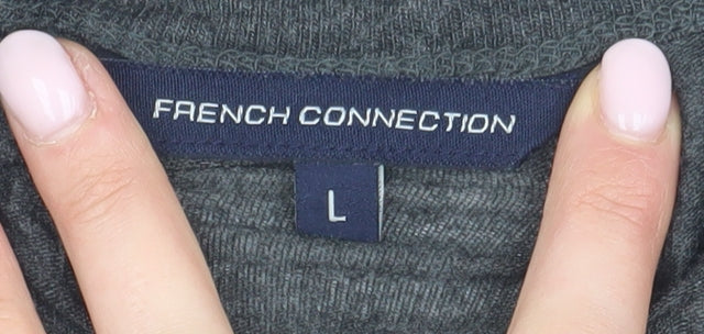 Womens UK Size L French Connection Grey Basic T-Shirt